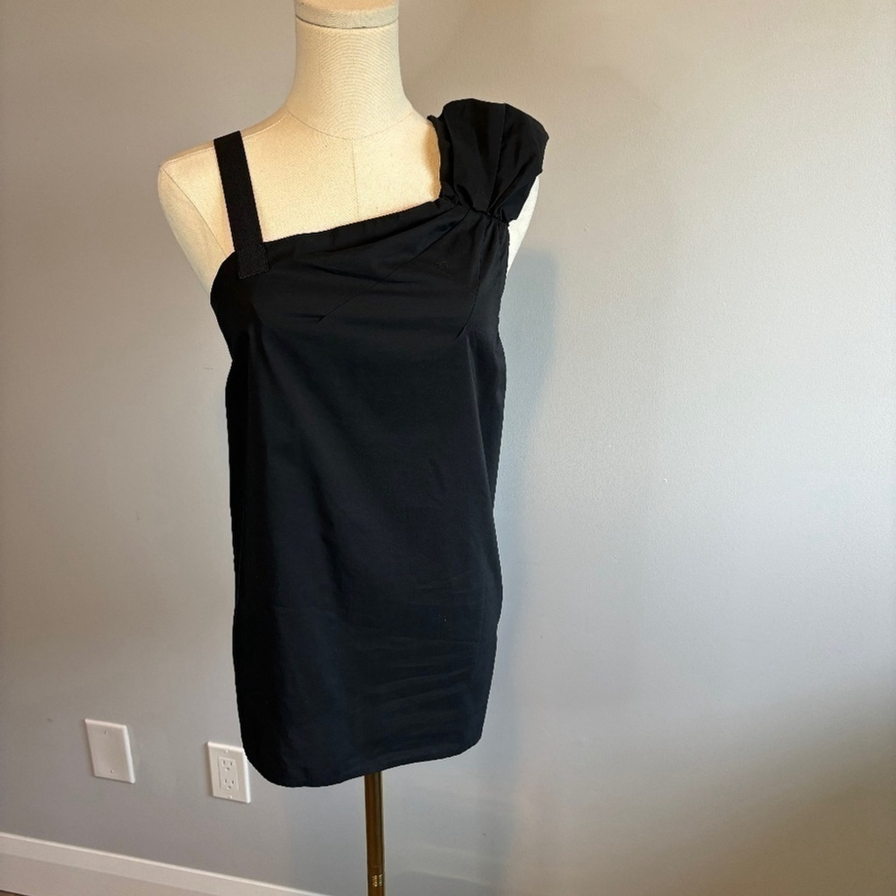 GAP, Women's Puff Shoulder, Sleeveless, Black Top, SZ L